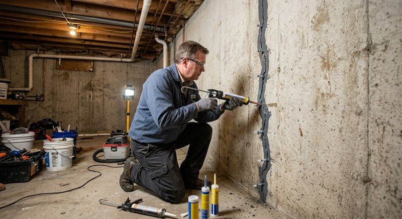 Basement Crack Repair in Big Bear Lake, CA