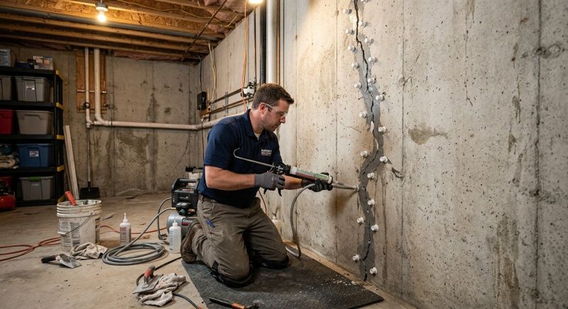 Basement Crack Repair in Big Bear Lake, CA
