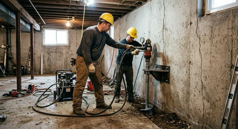 Basement Stabilization in Big Bear Lake, CA