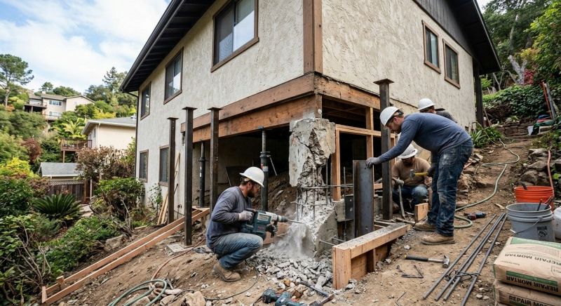 Concrete Foundation Repair in Banning, CA