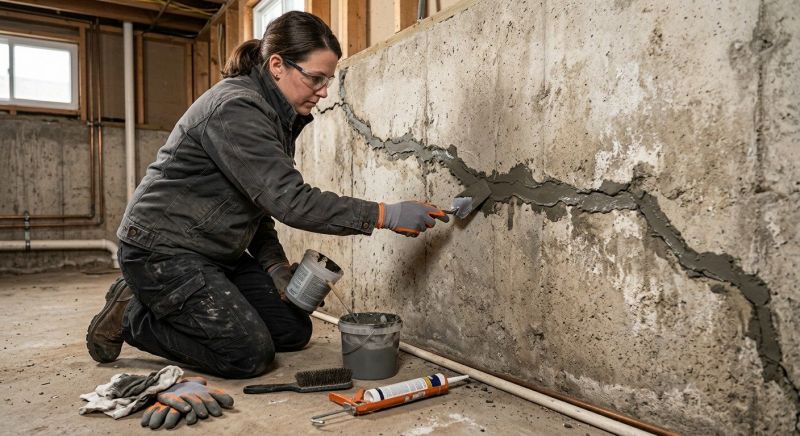 Cracked Basement Floor Repair in Big Bear Lake, CA