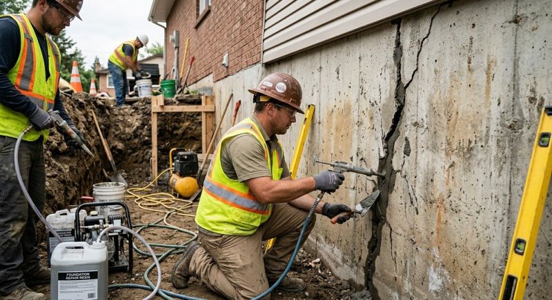 Cracked Foundation Repair in Redlands, CA