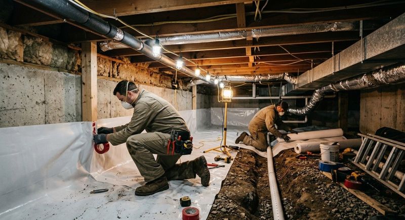 Crawl Space Leveling in Big Bear Lake, CA