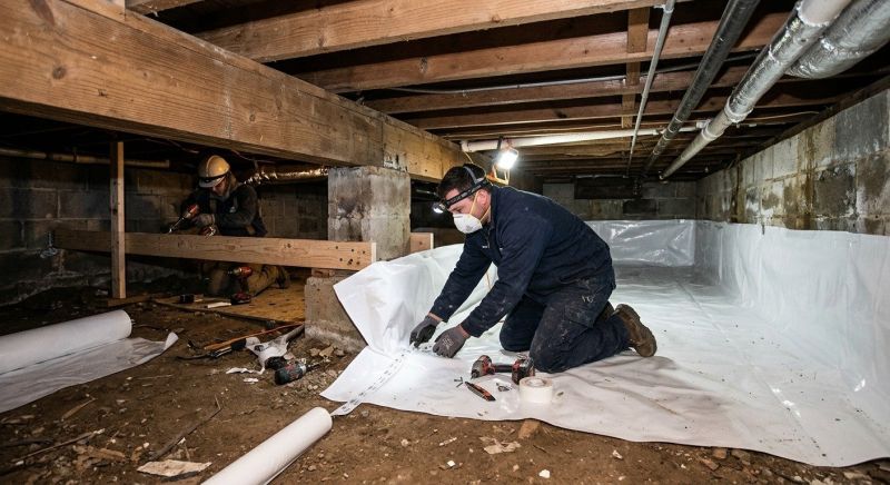 Crawl Space Leveling in Big Bear Lake, CA