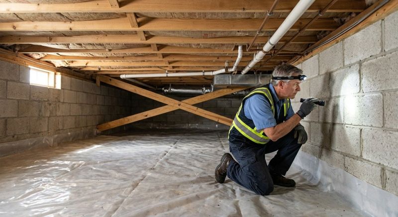 Crawl Space Leveling in Big Bear Lake, CA