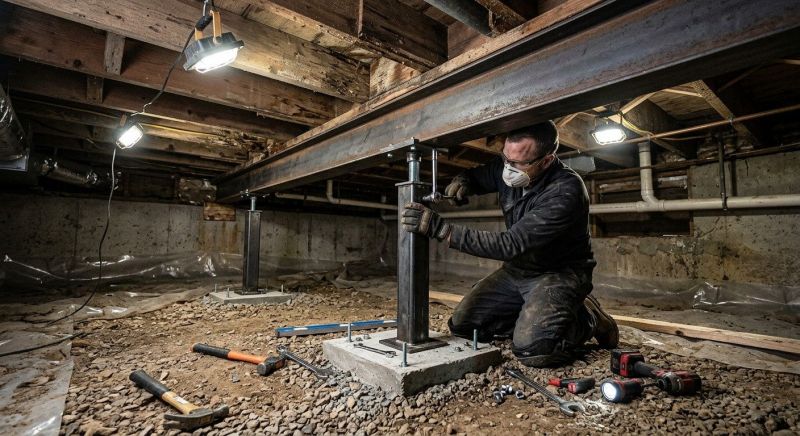 Crawlspace Structural Repair in Big Bear Lake, CA