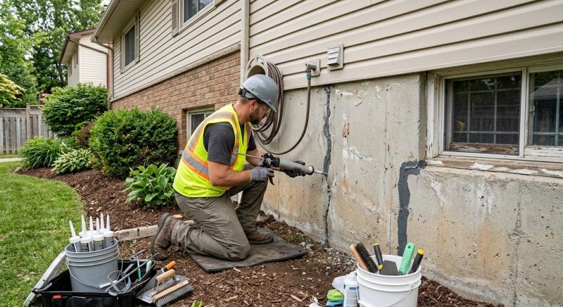 Foundation Crack Sealing in Big Bear Lake, CA