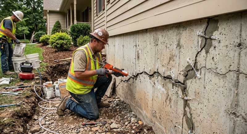Foundation Crack Sealing in Big Bear Lake, CA