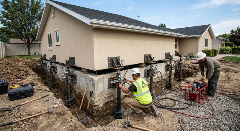 Foundation Pier Leveling in Big Bear Lake, CA