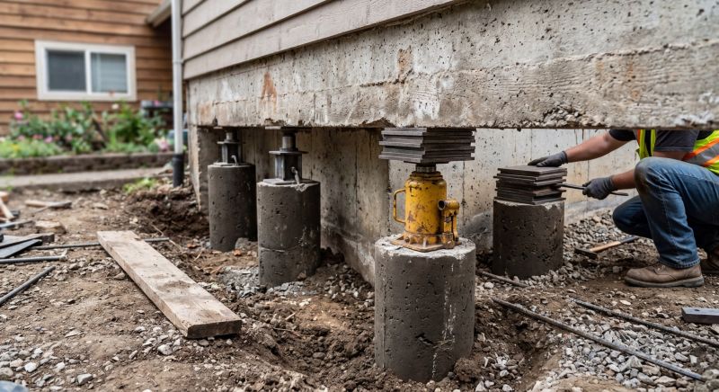 Foundation Pier Leveling in Big Bear Lake, CA