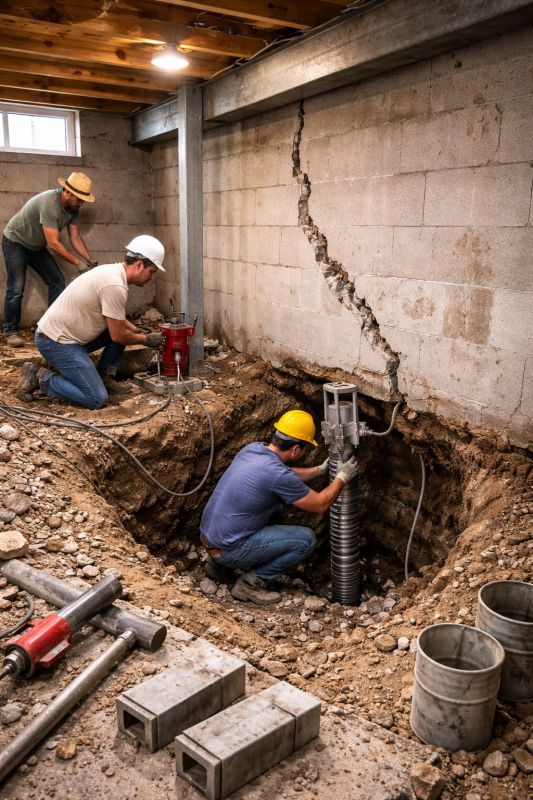 Foundation Structural Repair in Running Springs, CA