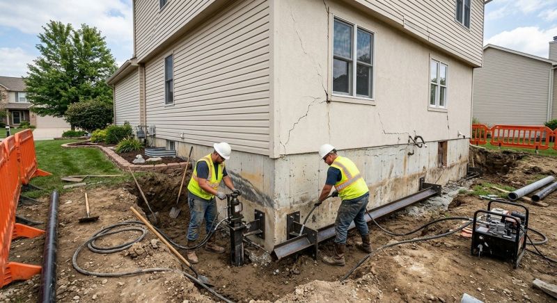 Sinking Foundation Repair in Lake Arrowhead, CA