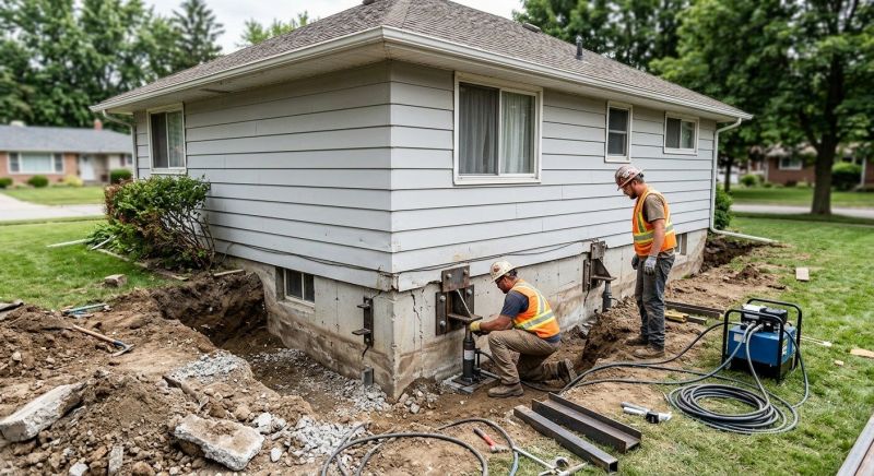 Sinking Foundation Repair in Lake Arrowhead, CA